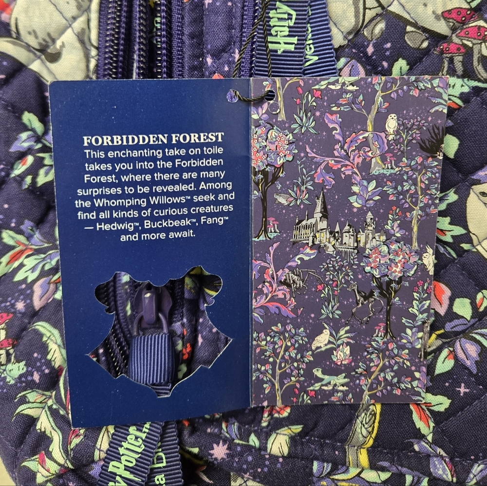 Vera Bradley Harry Potter Forbidden Forest Sling Backpack - Picture 6 of 8
